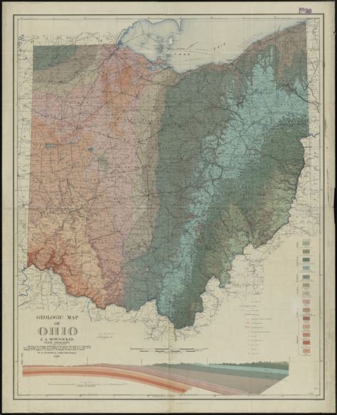 Geologic Map Of Ohio Digital Commonwealth