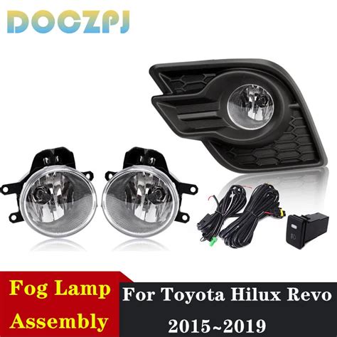 Juego De Faros Antiniebla Para Coche Toyota Hilux Revo Conjunto De