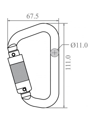 Mousqueton Aluminium Vert Verrouillage Automatique De Tour Type