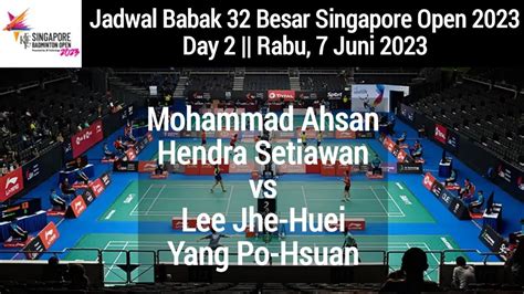 Jadwal Babak 32 Besar Singapore Open 2023 Day 2 11 Wakil Indonesia