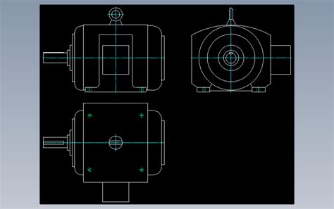 电机外形图dy20033q图纸aotucad Dwg模型图纸下载 懒石网