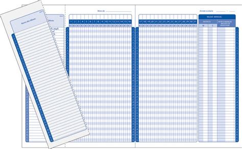 Registre D Appel Journalier Par Pointage Registres D Appel Suivi