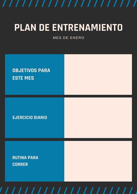 Plantillas De Planes De Entrenamiento Gratis Y Editables Canva