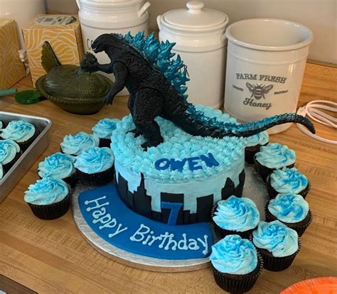 Godzilla Birthday Cake Godzilla Birthday Godzilla Birthday Party