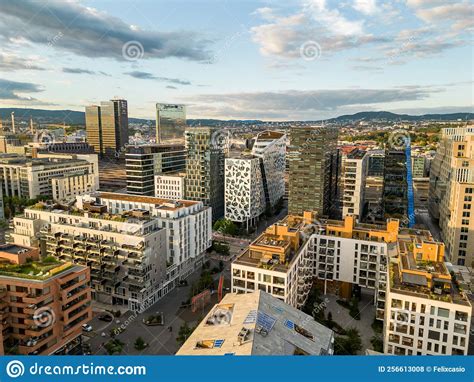 Aerial Photo Modern Architecture in Oslo Norway Stock Photo - Image of ...