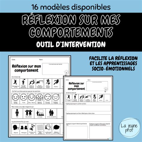 Fiches de réflexion comportement