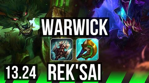 Warwick Vs Rek Sai Jng Games Godlike Kr Master