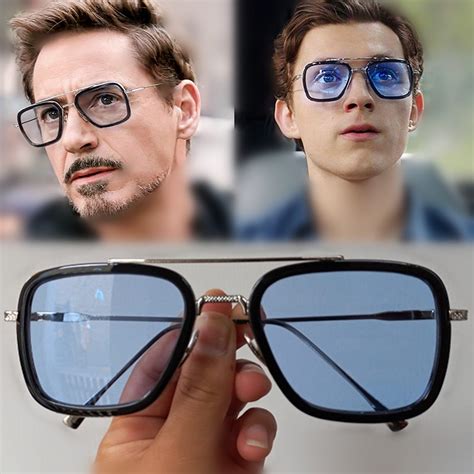 Men Women Avengers Iron Man Glasses Cosplay Sunglasses Movie Tony Stark