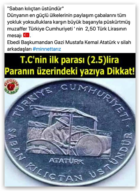 Türk Dili Tarihi ve Kültürü Saban kılıçtan üstündür