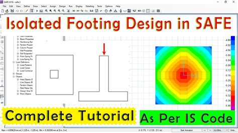 Isolated Footing Design In Safe Design Analysis Of Footing Safe Tutorial For Foundation