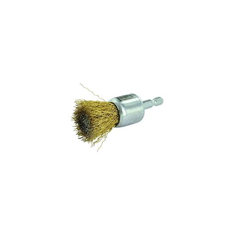 Brosse pinceau technic tivoly fil acier laitonné décapage du bois