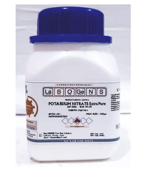 Labogens Potassium Nitrate Extra Pure Gm Assay Min Kno M W