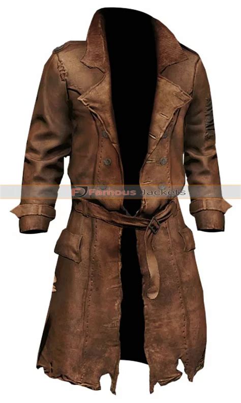 Fallout 4 Nick Valentine Trench Coat Famous Jackets