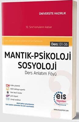 Eis Yayınları YKS DAF Mantık Psikoloji Sosyoloji Bkmkitap