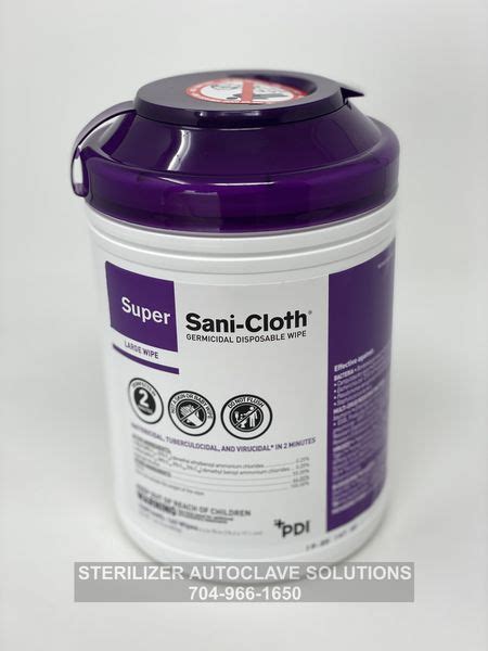 Super Sani Cloth Germicidal Disposable Wipes Q55172 6 X 6 34