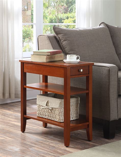 Convenience Concepts American Heritage Drawer Chairside End Table