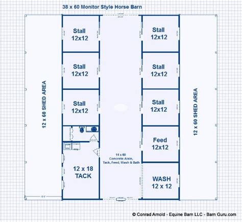 16+ 6 stall horse barn blueprints info | smallhorsestabledesigns