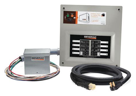 GENERAC, Single Phase, 120/240V AC, Manual Transfer Switch Kit - 444N68 ...