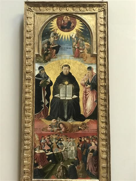 The Triumph Of St Thomas Aquinas By Benozzo Gozzoli At The Louvre In