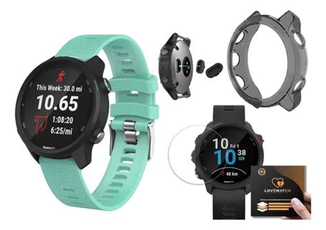 Kit de pulsera con funda película y conector USB para pulsera Garmin