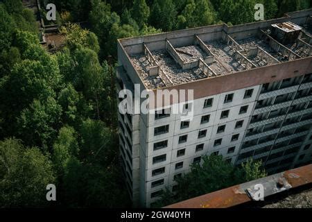 Pripyat Ukraine Vue A Rienne De La Ville Abandonn E De Pripyat Dans La