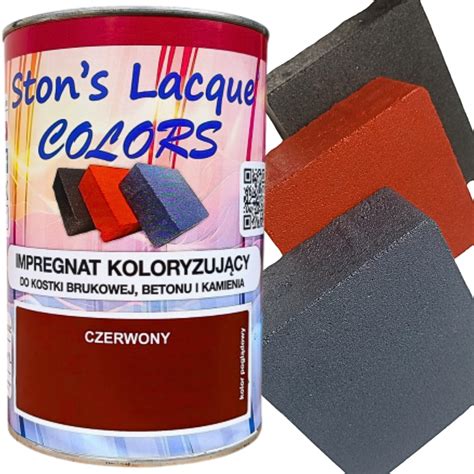 Impregnat Koloryzuj Cy Do Kostki Brukowej Ston S Colors Czerwony Litr