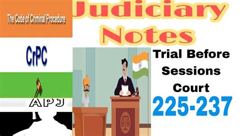 Best Law Tricks Judiciary Notes For CrPC Ch 18 Section 225 237 YouTube