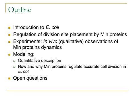 Ppt How E Coli Find Its Middle Powerpoint Presentation Free Download Id5738002