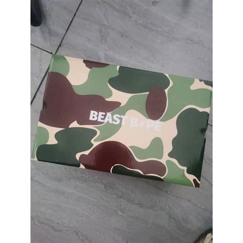 Bape Shoe Box Standard Size Hard Shoe Box Die Cut Shoe Box T Box Shopee Philippines