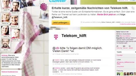 Telekom Startet Kundenservice Auf Twitter Hilfe In 140 Zeichen