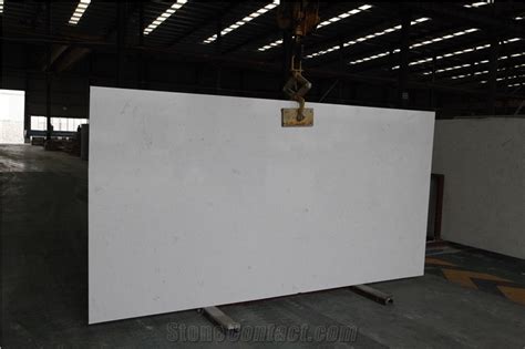 Ariston Pure White Artificial Stone Slabs From China StoneContact