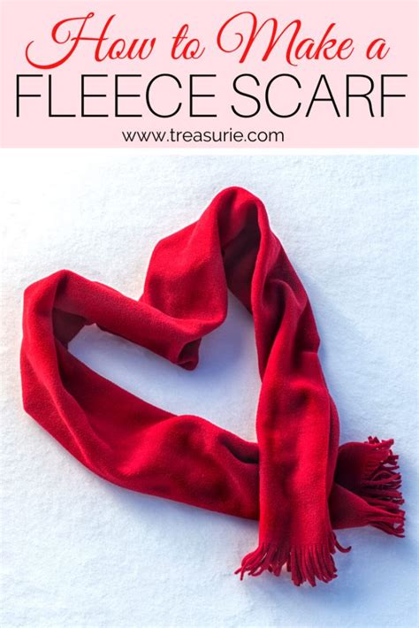 How To Make A Fleece Scarf No Sew Scarf In 5 Minutes TREASURIE