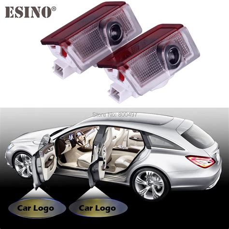 2 X Car Led Logo Light Door Laser Welcome Projector Lights Welcome Lights For Mercedes Benz W166