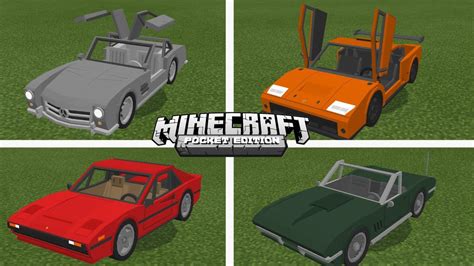 Novo Addon Mod De Carros Realista No Minecraft Pe Youtube