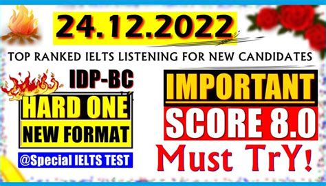 IELTS LISTENING PRACTICE TEST 2022 WITH ANSWERS 24 12 2022 HASH IELTS