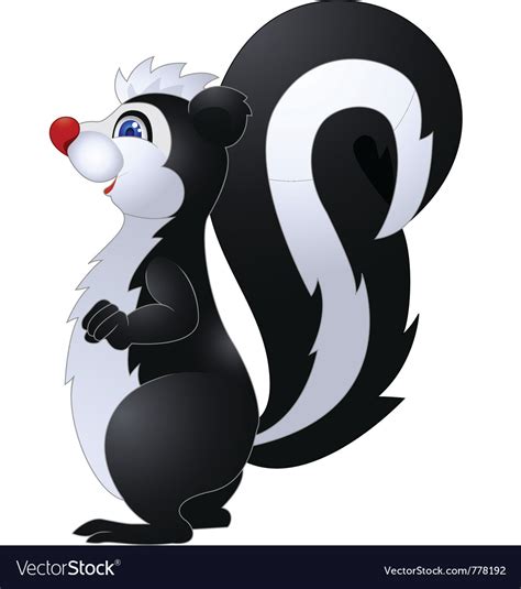 Skunk cartoon Royalty Free Vector Image - VectorStock