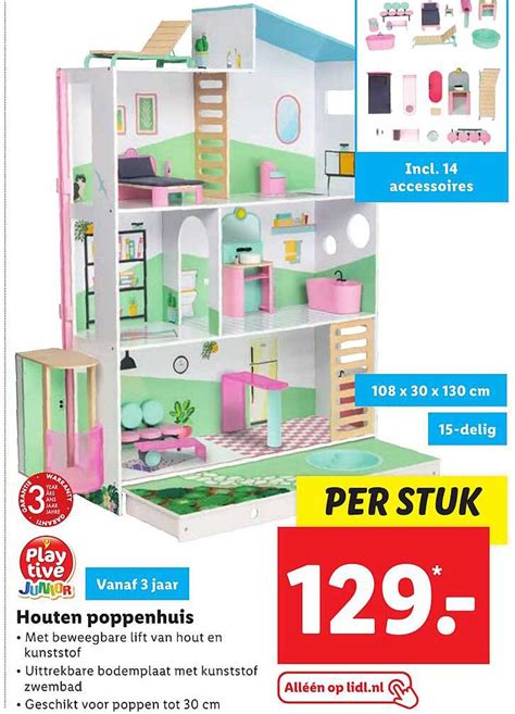 Playtive Junior Houten Poppenhuis Aanbieding Bij Lidl 1Folders Nl