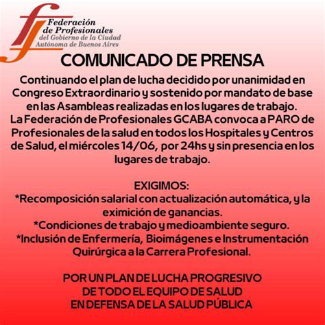 Comunicado De Prensa Asociación De Farmacéuticos Municipales De La