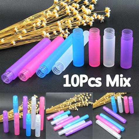 10 Adet Sprey Şişeleri 5ml 10ml Parfüm Boş Atomizer Plastik Kalem