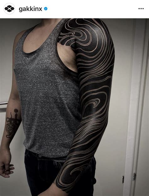 Blackwork Tattoo Background Blackout Tattoo Men Tattoos Arm Sleeve