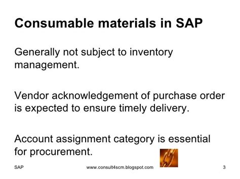 Consumable Materials