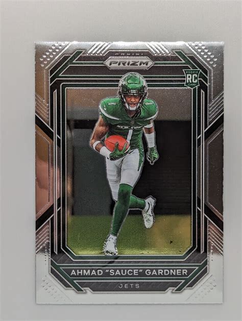 2022 Panini Prizm Ahmad Sauce Gardner Prizm 341 New York Jets Rookie