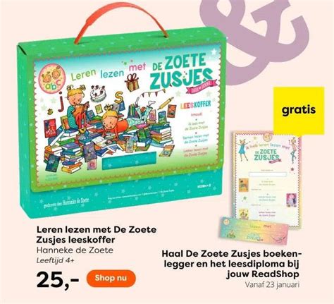 Leren Lezen Met De Zoete Zusjes Leeskoffer Aanbieding Bij The Read Shop