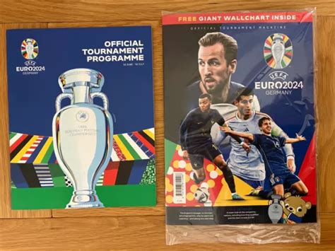 Uefa Euro 2024 Official Tournament Programme And Magazine With Giant Wall