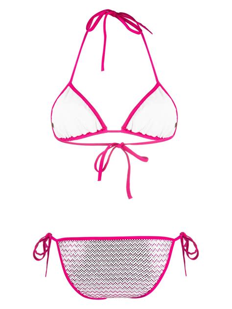 Missoni Crystal Embellished Triangle Bikini Farfetch