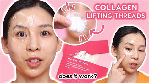 Trying Collagen Lifting Threads Does It Work Tina Tries It Youtube