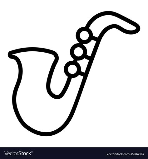 Saxophone Royalty Free Vector Image Vectorstock