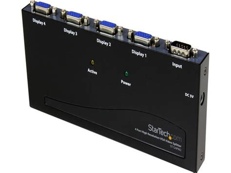 StarTech ST124PRO 4 Port High Resolution 350 MHz VGA Video Splitter