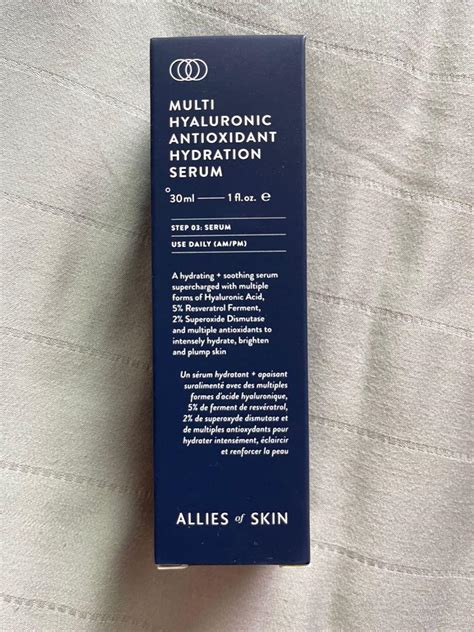 Allies Of Skin Multi Hyaluronic Antioxidant Hydration Serum Aos Beauty