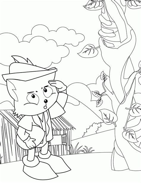 Jack And The Beanstalk Coloring Pages - Coloring Home